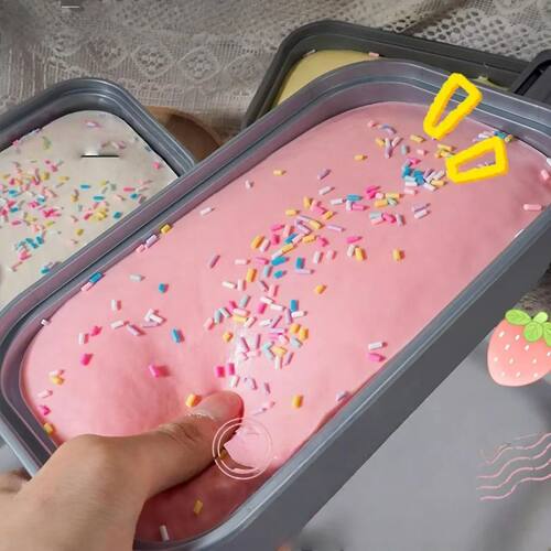 Sticky Box Cake Squishy Toy Slow Rising Squeeze Toy Butter I