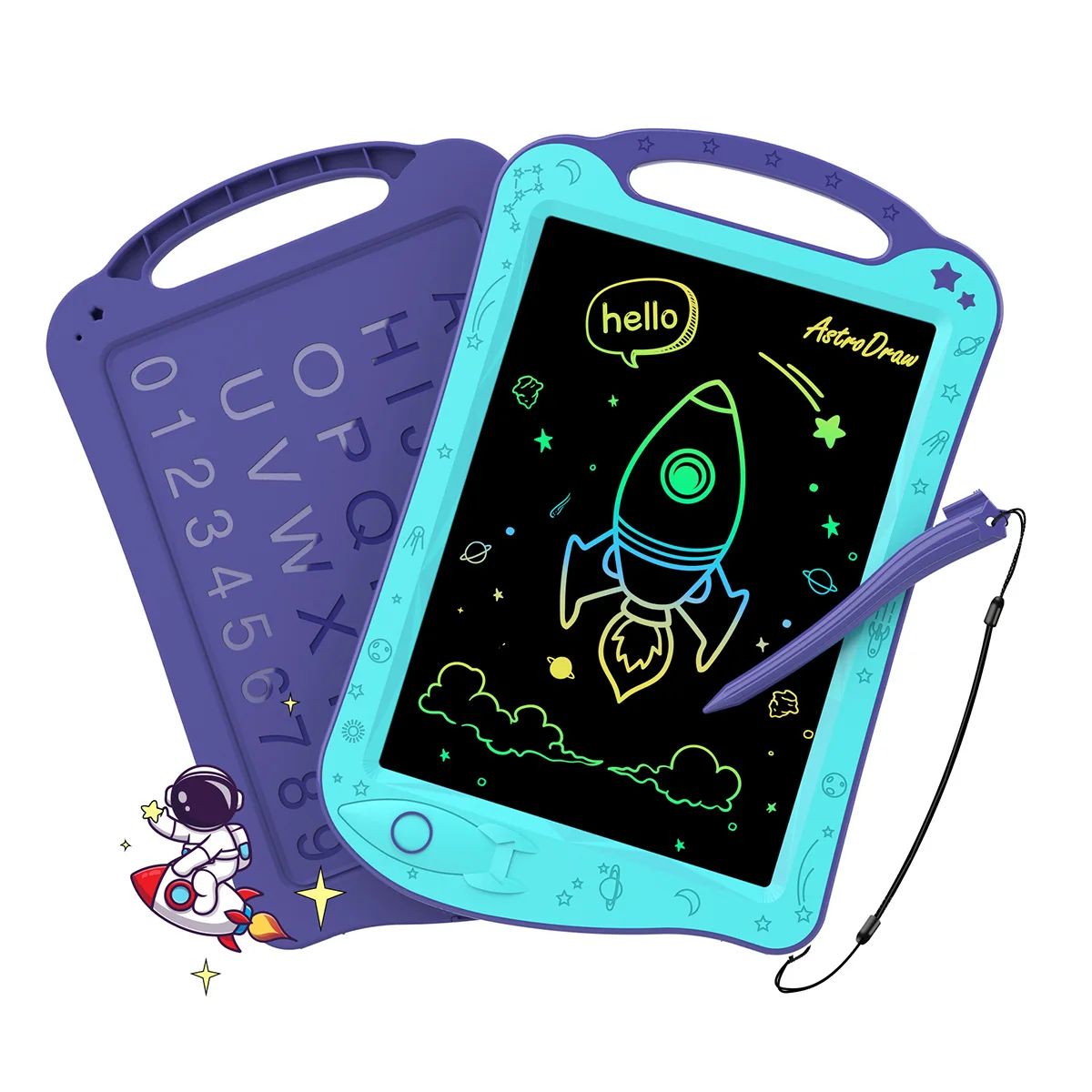 AstroDraw Colored Drawing Tablet for Kids Travel Activities