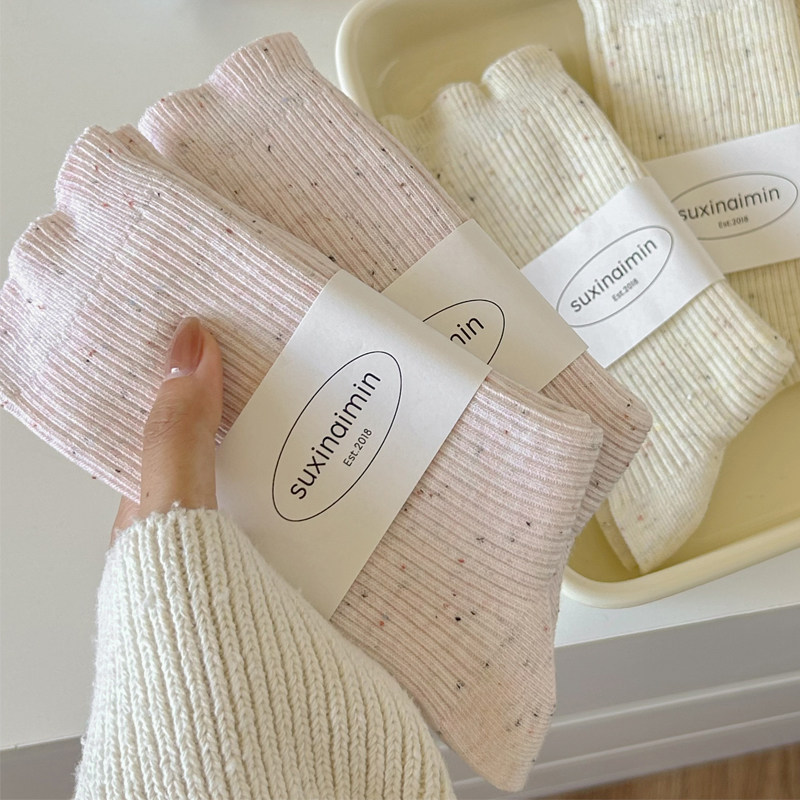 堆堆袜点子纱纯棉吸湿排汗女