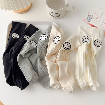 吸湿排汗女纯棉笑脸纯棉时尚