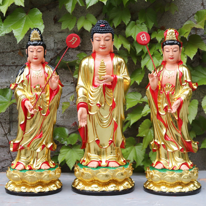 华音殿东方三圣像药师佛日光月光