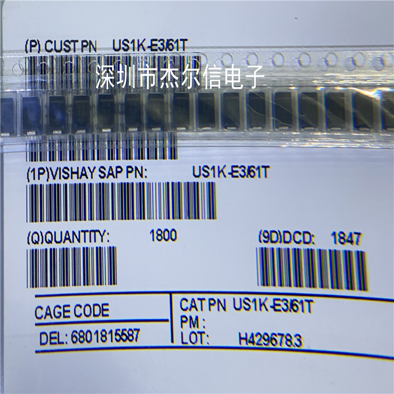 US1K-E3/61T US1K-E3丝印UK 800V 1A SMA/DO-214AC全新原装可直拍