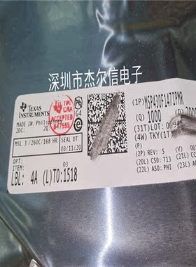 MSP430F147IPMR M430F147 TI QFP-64 全新进口原装 可直拍 出样