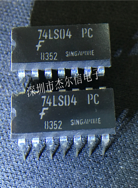 74LS04PC 74LS04 FAIRCHILD DIP-14 全新进口原装 可直拍 出样