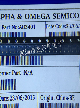 AO3401 A03401 丝印A19T AOS SOT-23 全新原装 可直拍 出样
