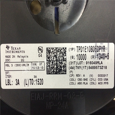 TPD1E10B06DPYR TPD1E10B06D丝印BU  TI X2SON全新进口原装可直拍