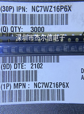 NC7WZ16P6X NC7WZ16丝印Z16 ON SC70-6 全新进口原装 可直拍出样