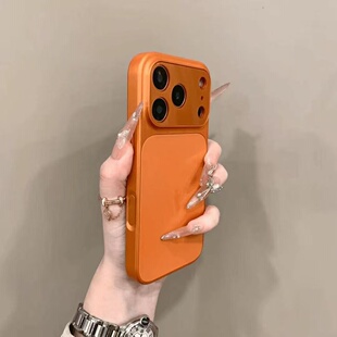 高级秒变iPhone17大视窗适用苹果17pro手机壳16promax磨砂14/1513