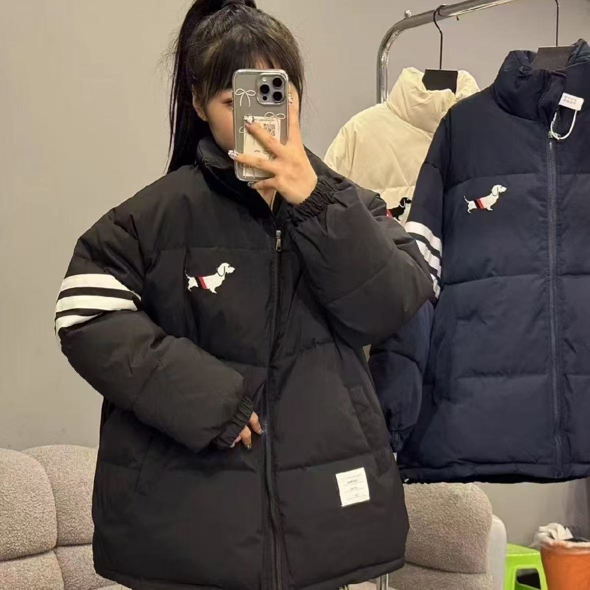 国潮高级感加厚保暖情侣外套