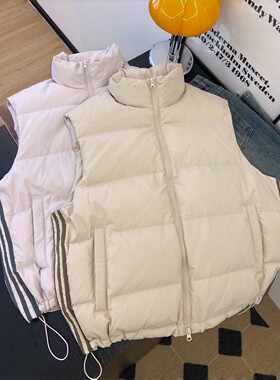 深圳南油棉服立领马甲女秋冬