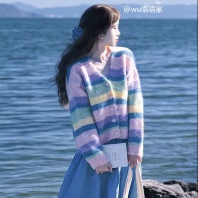 2025年超好看多巴胺加厚开衫上衣