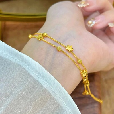 金店同款沙金手链女款2025新款