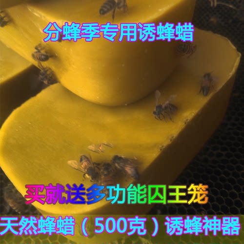 诱蜂腊蜂蜡养蜂诱蜂中蜂专用招蜂引蜜蜂野外纯天然蜂蜡块1斤包邮