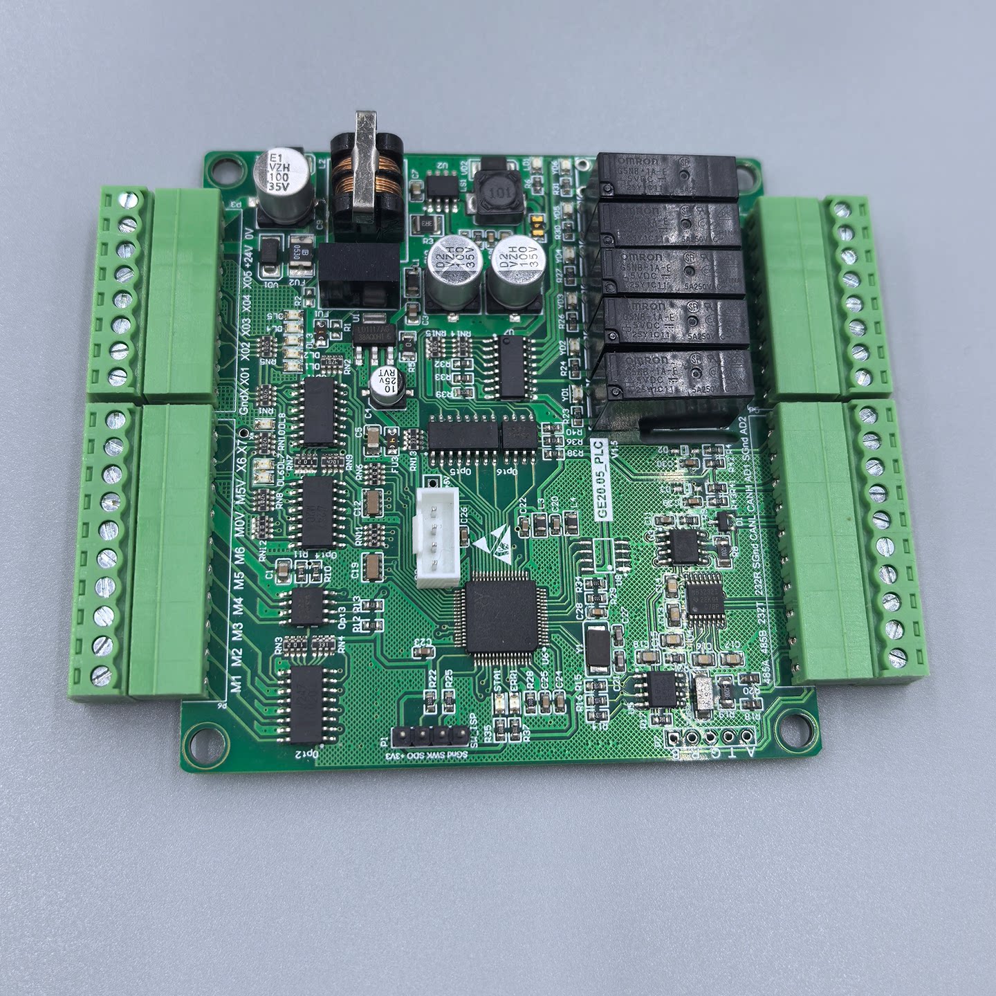 PLC工控开发板AT32F403ARCT7 32位ARM学习板 支持RS485/CAN/RS232