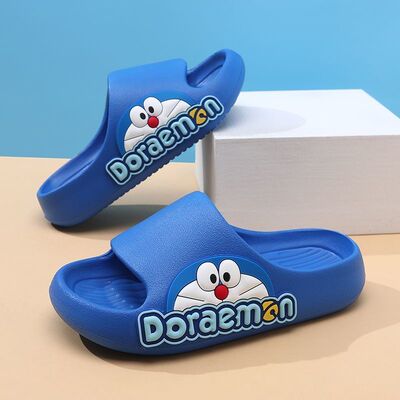 儿童拖鞋男童防滑机器猫夏季