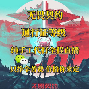 无畏契约代练通行证等级1-20级游戏等级账号代打升挂代刷打刷肝级