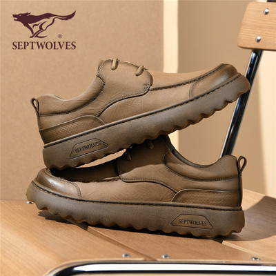 七匹狼冬季新款百搭潮流休闲皮鞋