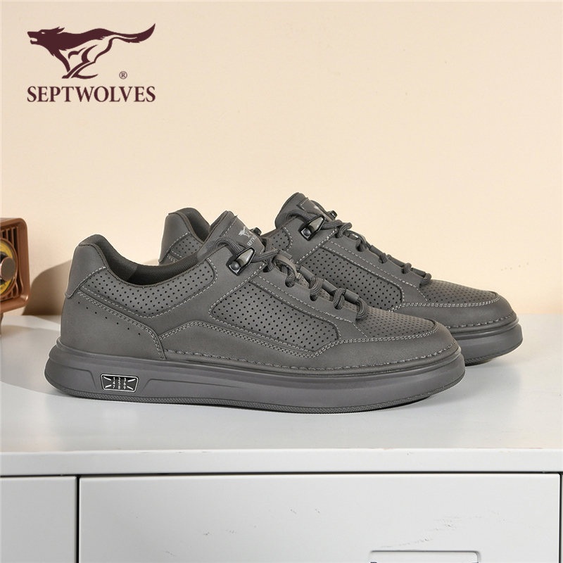 七匹狼夏季新款镂空透气休闲潮鞋