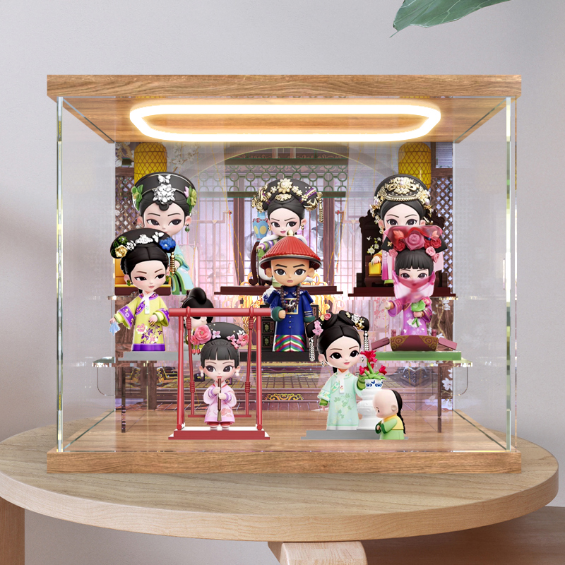 高清场景盒适用《甄嬛传》官方系列手办第三代盲盒手办灯光展示盒