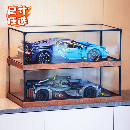 多尺寸亚克力展示盒乐高黏土动漫玩具手办柜车模摆件合金框收纳盒