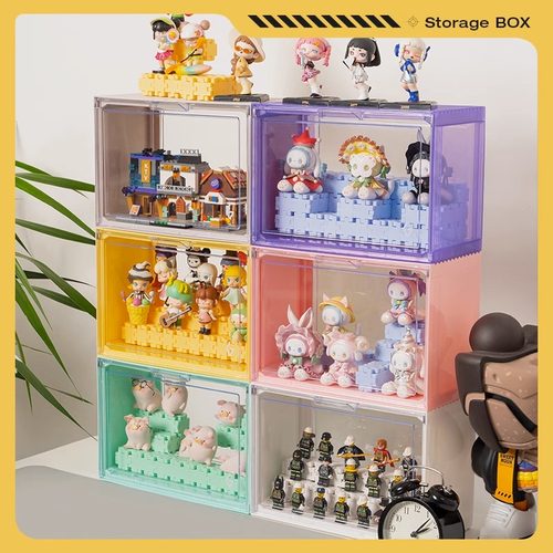 泡泡玛特手办公仔模型展示柜