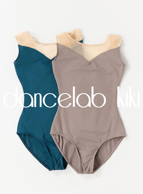 dancelab kiki芭蕾舞练功服形体服体操服网纱小盖袖Perla成人女