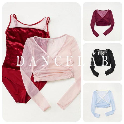 dancelabkiki网纱罩衫长袖