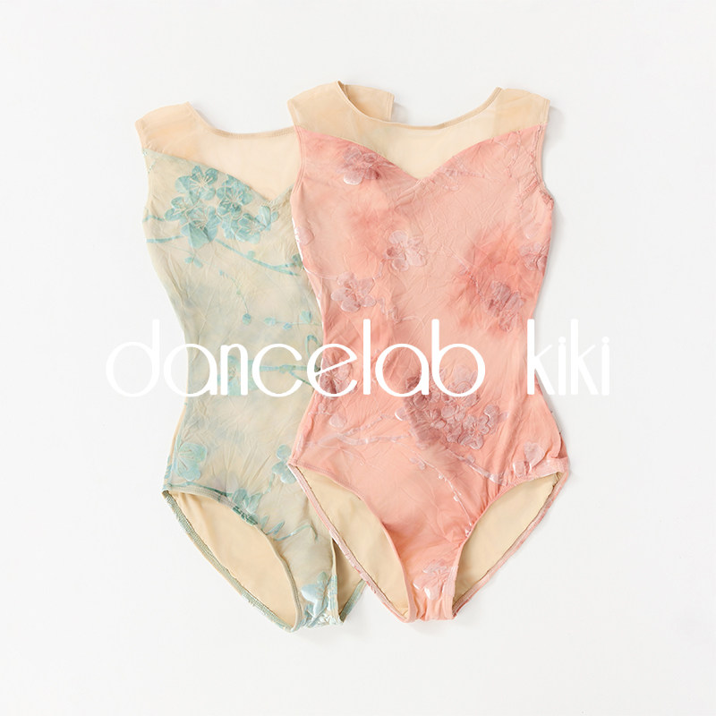 dancelabkiki形体服网纱丝绒