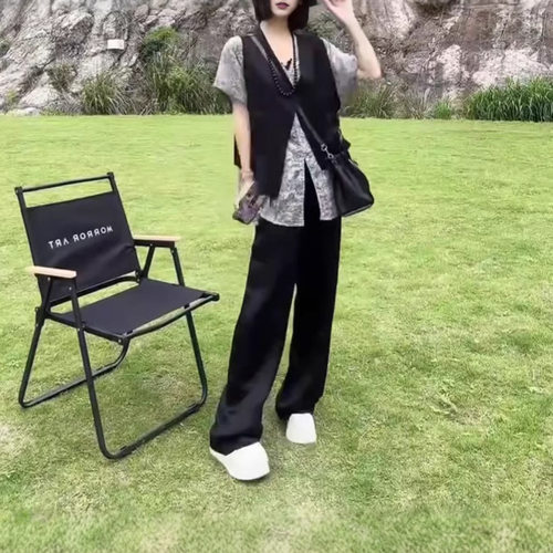今年流行特惠25596大爱美依缘2025夏季新款V领宽松大衫洋气马甲