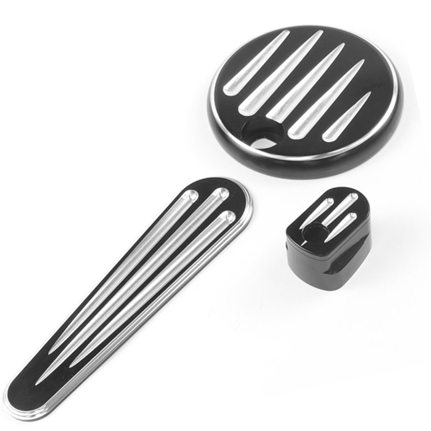 适用于哈雷伊莱克特 Street Glide点火开关盖油箱圆盖改装件14-17