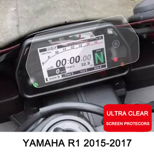 适用雅马哈YAMAHA R1 2015-2017年摩托车仪表膜防划防爆TPU水凝膜