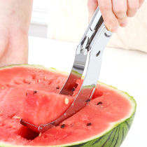 Stainless steel large watermelon separator fruit platter cut melon fruit kitchen utensils artifact gadgets
