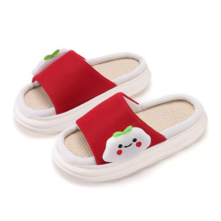 夏棉麻拖鞋厚底凉拖鞋亚麻拖鞋男女家居室内外贸厂家直销