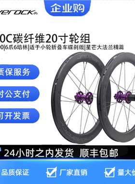 SILVEROCK SR50碳纤维451 406轮组20寸星芒碟刹小轮车折叠自行车