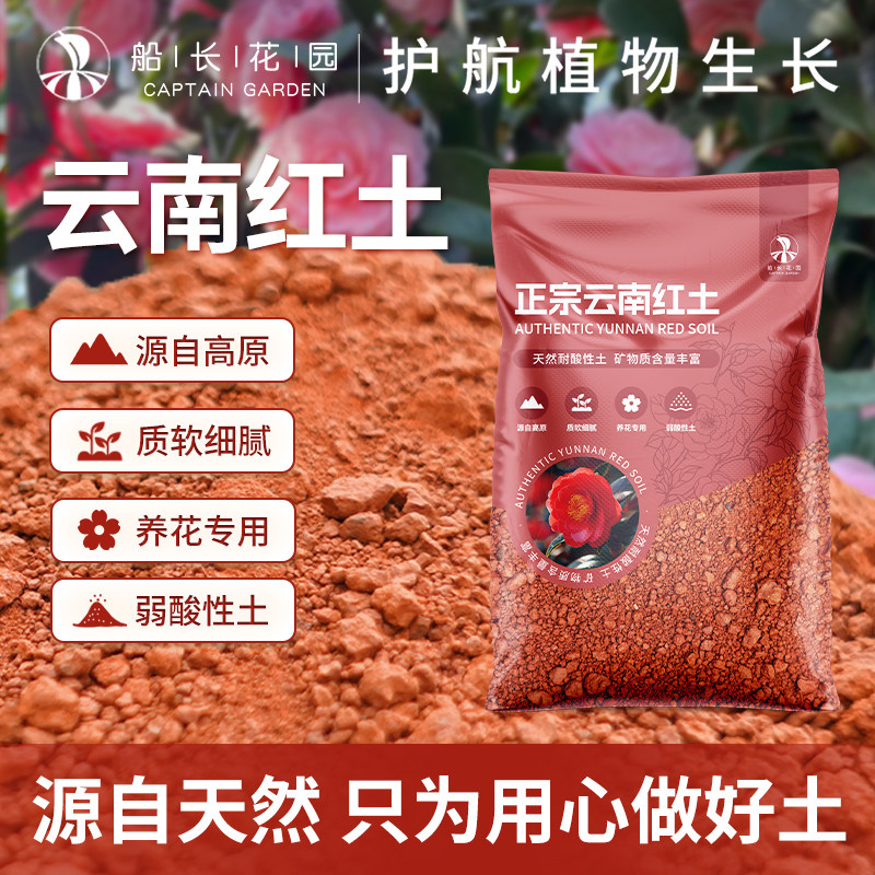云南红土高原喜酸植物通用红泥土茶花蓝莓盆景茉莉花专用风化土壤