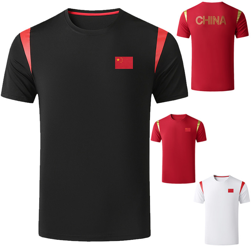 夏季国家队运动短袖体育训练T恤跆拳道武术教练polo衫工作服定制