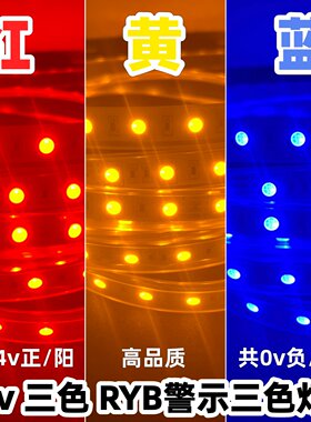 红黄蓝RYB共正共负灯带共阴共阳