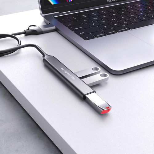 ONTEN电脑手机typec四合二拓展外接键鼠U盘USB3.0HUB集线器扩展坞