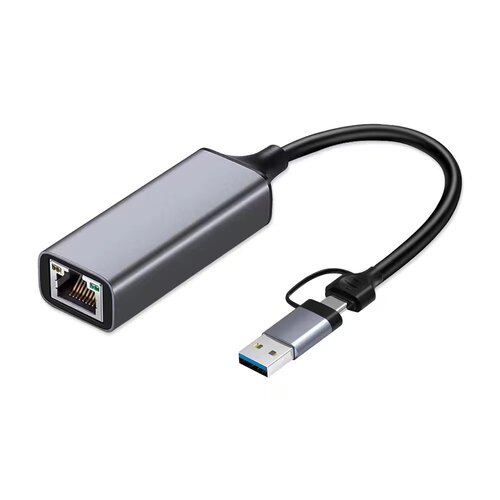 新款usb外置2.5G网卡 2500mbps网卡 RTL8156B type c高速以太网