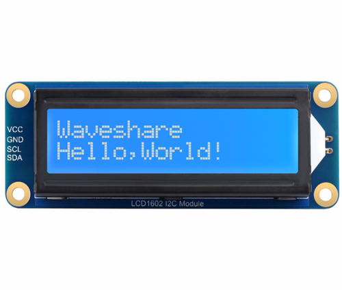 LCD1602 I2C Module蓝底白字背光液晶屏 32个字符 显示屏 3.3V/5V