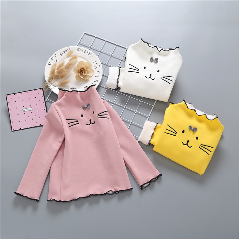 儿童加绒洋气t恤1岁新款打底衫