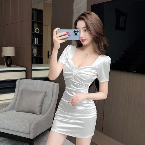 夜总店技师包臀短裙性感连衣裙女