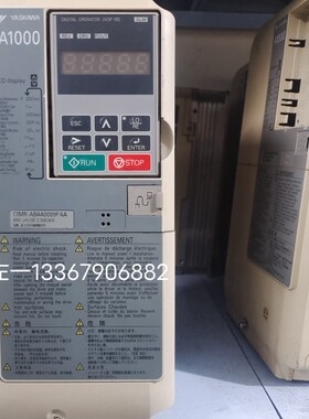 安川变频器 CIMR-AB4A0009FAA 拆机，功能包好，质保一个月。
