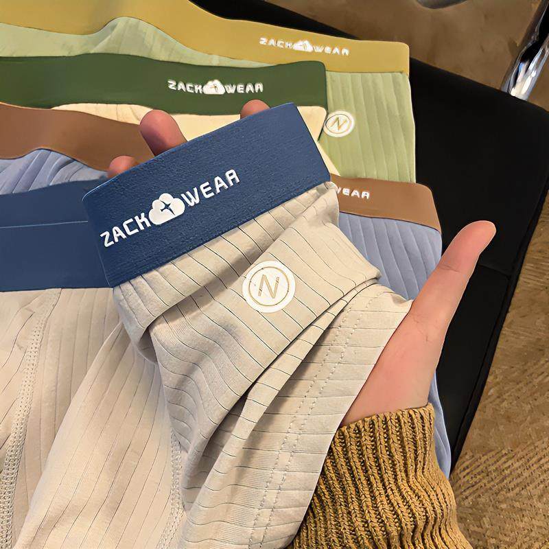 zackwear内衣纯棉男士内裤男平角裤内裤潮流青少年四角裤短裤衩薄