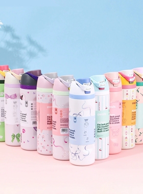 跨境亚马逊Owala同款304不锈钢保温杯水果杯大容量便携运动水杯