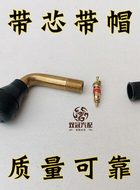 冉强真空胎气门嘴摩托车电动车轮胎纯铜气门弯嘴内胎气嘴橡胶嘴芯