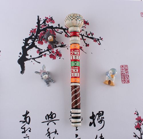 包邮高粱苗颈椎按摩器捶锤背敲经络拍打健身装饰舒经活血敲不疼锤