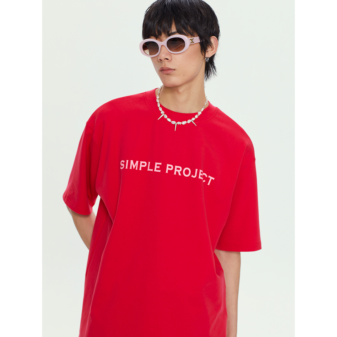 simpleproject基础logo字母短袖