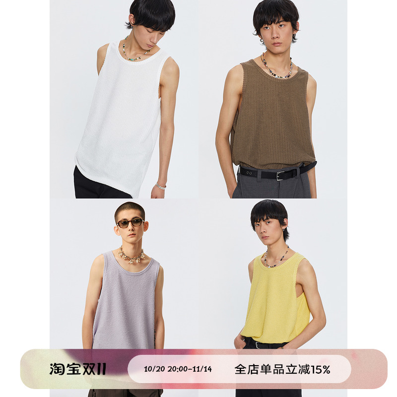 simpleproject坑条TANK宽松背心