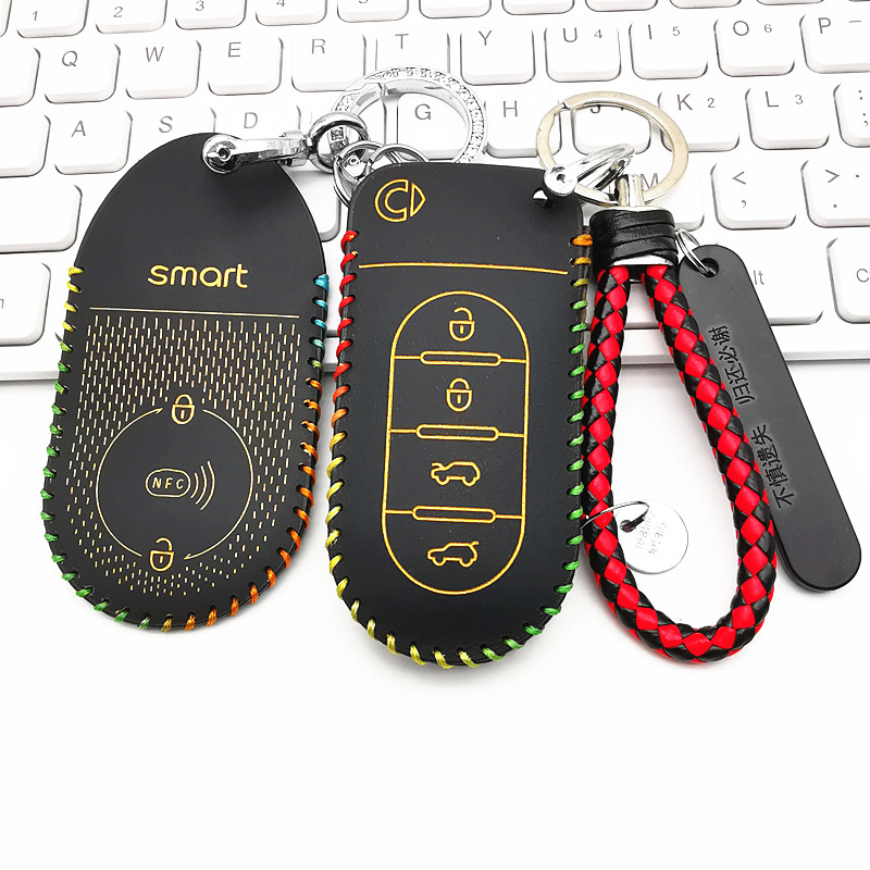 适用奔驰smart精灵5号钥匙包2026款斯玛特5汽车NFC卡片保护皮套扣